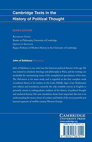Policraticus: Of the Frivolities of Courtiers and the Footprints of Philosophers - Retail Maharaj