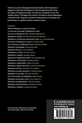 The New Cambridge Companion to Shakespeare (Cambridge Companions to Literature)