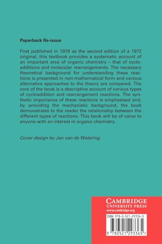 Organic Reactions and Orbital Symmetry (Cambridge Texts in Chemistry and Biochemistry)