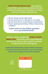 Word Power Made Easy: The No 1 Vocabulary Builder in the English Language | Over a million copies sold Worldwide | With Self Assessment Activities | Ideal For IELTS & TOEFL Preparations - Retail Maharaj
