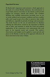 Muslim Endowments and Society in British India: 35 (Cambridge South Asian Studies)