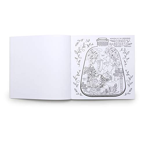 The Wondrous Workings of Science and Nature Coloring Book: 40 Line Drawings to Color - Retail Maharaj