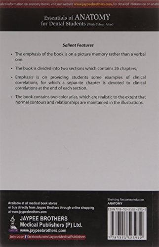 ESSENTIALS OF ANATOMY FOR DENTAL STUDENTS (WITH COLOUR ATLAS)