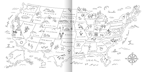 Road Trip! Coloring Book: Color Your Way to National Parks, Landmarks, and Roadside Attractions: A Coloring Book - Retail Maharaj