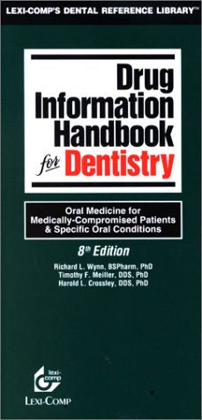 Drug Info Hbk for Dentistry 2003 8e