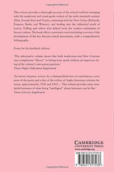 The Cambridge History of Literary Criticism: Volume 7, Modernism and the New Criticism