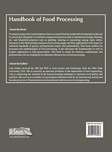 Handbook of Food Processing