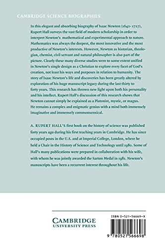 Isaac Newton: Adventurer in Thought (Cambridge Science Biographies)