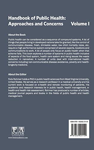 Handbook of Public Health: Volume I (Approaches and Concerns): 1