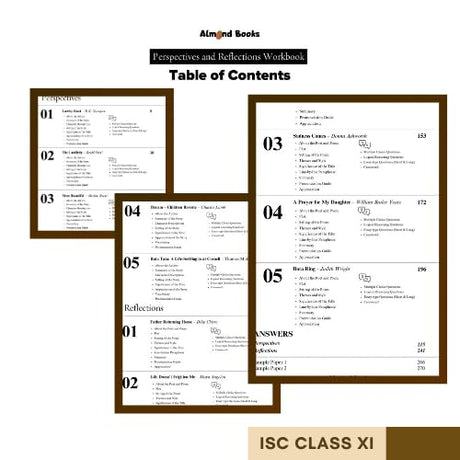 Almond Books ISC Class 11 Modern English Perspectives & Reflections Workbook with Answers | Explanations, MCQs, Logical Reasoning, Essay Type Questions, Classroom Activities | FULLY SOLVED WORKBOOK as per ISC syllabus | New 2025-2027 Edition - Retail Maharaj