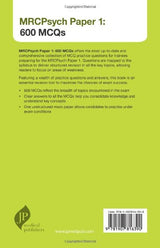 MRCPSYCH PAPER 1:600 MCQS