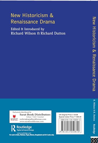 New Historicism and Renaissance Drama - Retail Maharaj