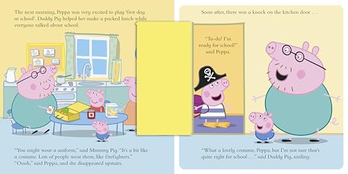Peppa Pig: Peppa’s First Day at School: A Lift-the-Flap Picture Book