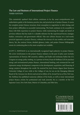The Law and Business of International Project Finance: A Resource for Governments, Sponsors, Lawyers, and Project Participants