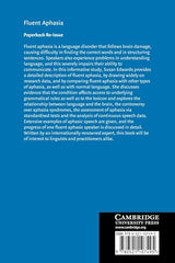 Fluent Aphasia: 107 (Cambridge Studies in Linguistics)