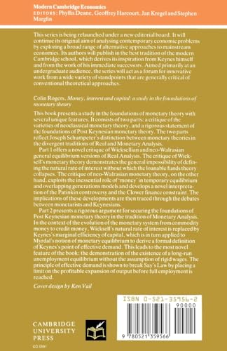 Money, Interest and Capital: A Study in the Foundations of Monetary Theory (Modern Cambridge Economics Series)