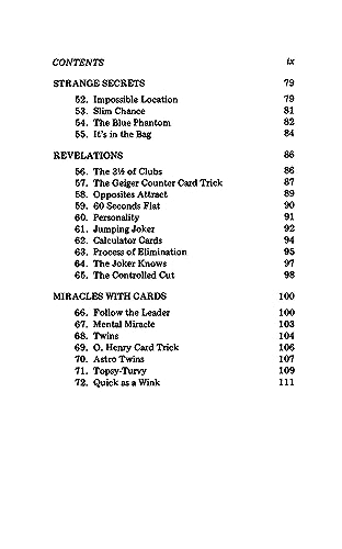 Self-working Card Tricks: 72 Foolproof Card Miracles for the Amateur Magician (Dover Magic Books)