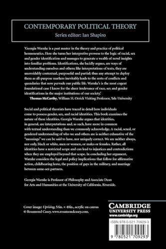 After Identity: Rethinking Race, Sex, and Gender (Contemporary Political Theory)