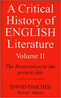 A Critical History Of English Literature Vol-2 - Retail Maharaj