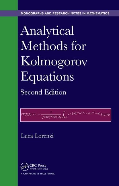Analytical Methods for Kolmogorov Equations (Chapman & Hall/CRC Monographs and Research Notes in Mathematics) [Hardcover] Lorenzi, Luca - Retail Maharaj