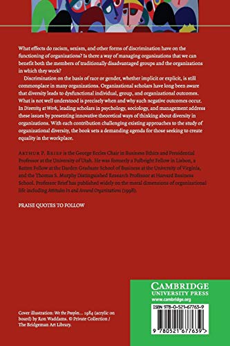 Diversity at Work (Cambridge Companions to Management)