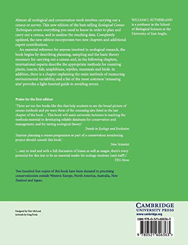 Ecological Census Techniques: A Handbook