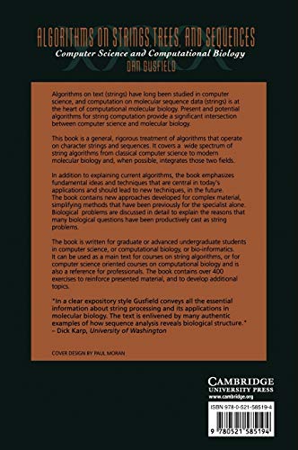 Algorithms on Strings, Trees, and Sequences: Computer Science and Computational Biology