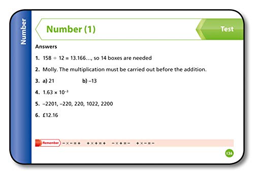 AQA GCSE 9-1 Maths Foundation Revision Cards: Ideal for the 2024 and 2025 exams (Collins GCSE Grade 9-1 Revision)