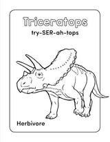 Dinosaur Book for Kids: Coloring Fun and Awesome Facts