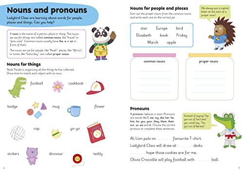 First Grammar: A Learn with Ladybird Activity Book 5-7 years: Ideal for home learning (KS1)