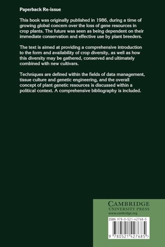 Plant Genetic Resources: An Introduction to their Conservation and Use