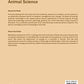 Applied Biology and Biochemistry in Animal Science