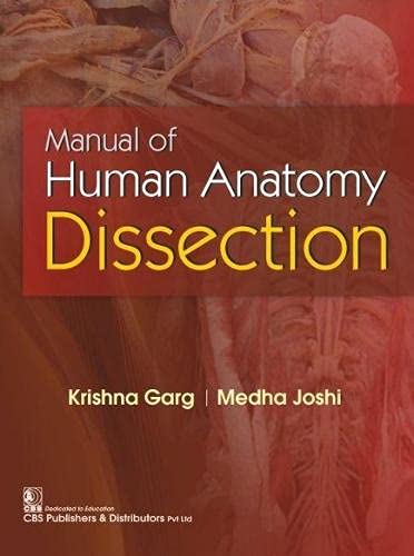 MANUAL OF HUMAN ANATOMY DISSECTION (PB 2021)