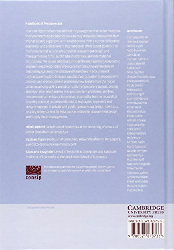 Handbook of Procurement