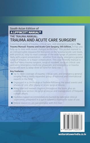THE TRAUMA MANUAL TRAUMA AND ACUTE CARE SURGERY 5ED (SAE) (PB 2020)