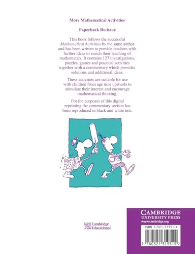 More Mathematical Activities: A Resource Book for Teachers