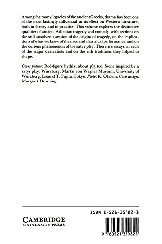 The Cambridge History of Classical Literature: Greek Drama (1)