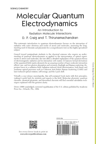 Molecular Quantum Electrodynamics (Dover Books on Chemistry) - Retail Maharaj