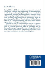 Sino-tibetan: A Conspectus