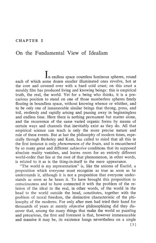 SCHOPENHAUER-THE WORLD AS WILL AND REPRE