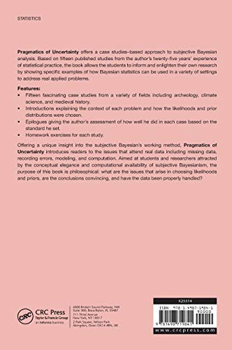 Pragmatics of Uncertainty (Chapman & Hall/CRC Texts in Statistical Science) - Retail Maharaj