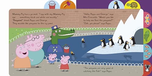 Peppa Pig: I Spy at the Zoo: Tabbed Board Book