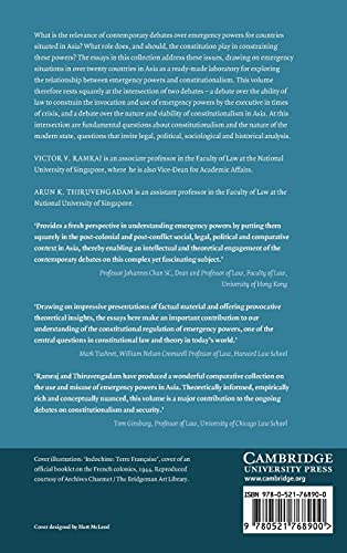 Emergency Powers in Asia: Exploring the Limits of Legality