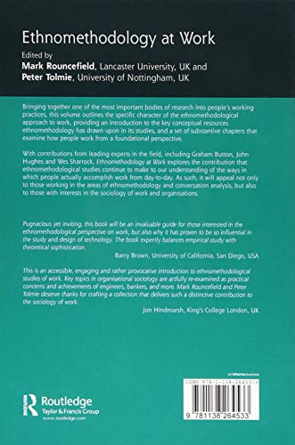 Ethnomethodology at Work (Directions in Ethnomethodology and Conversation Analysis) - Retail Maharaj