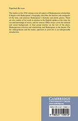 Companion to Shakespeare Studies