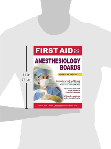 First Aid for the Anesthesiology Boards: An Insider&