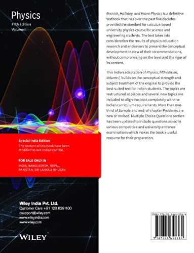 Physics, Vol 1, 5ed , An Indian Adaptation