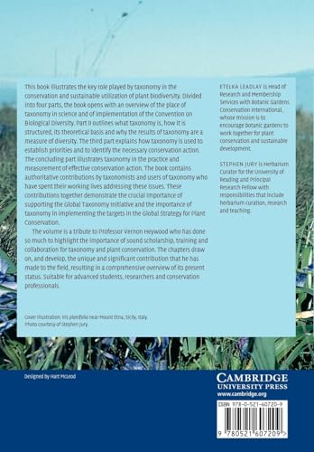 Taxonomy And Plant Conservation: The Cornerstone of the Conversation and the Sustainable Use Of Plants