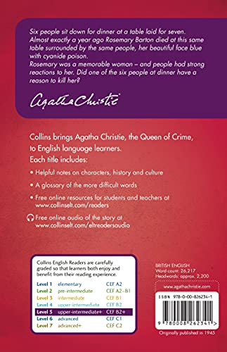 Sparkling Cyanide: B2+ Level 5 (Collins Agatha Christie ELT Readers) - Retail Maharaj