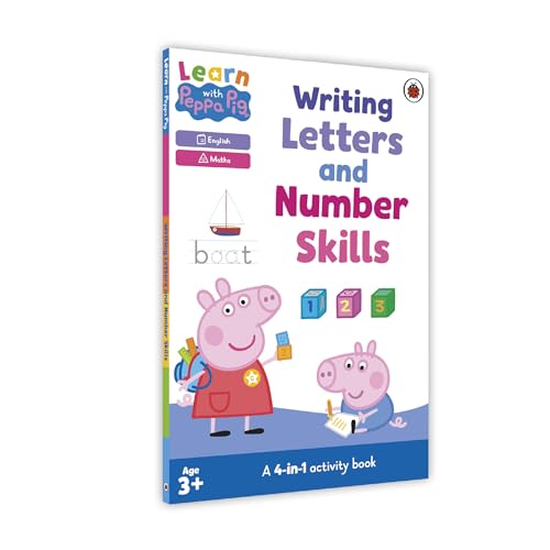Peppa Pig: Learn with Peppa: Number Skills and Writing Bumper Activity Book (Set of 4) | Fun and Interactive Learning | Ideal for Preschool and Kindergarten Kids | Ages 3-6